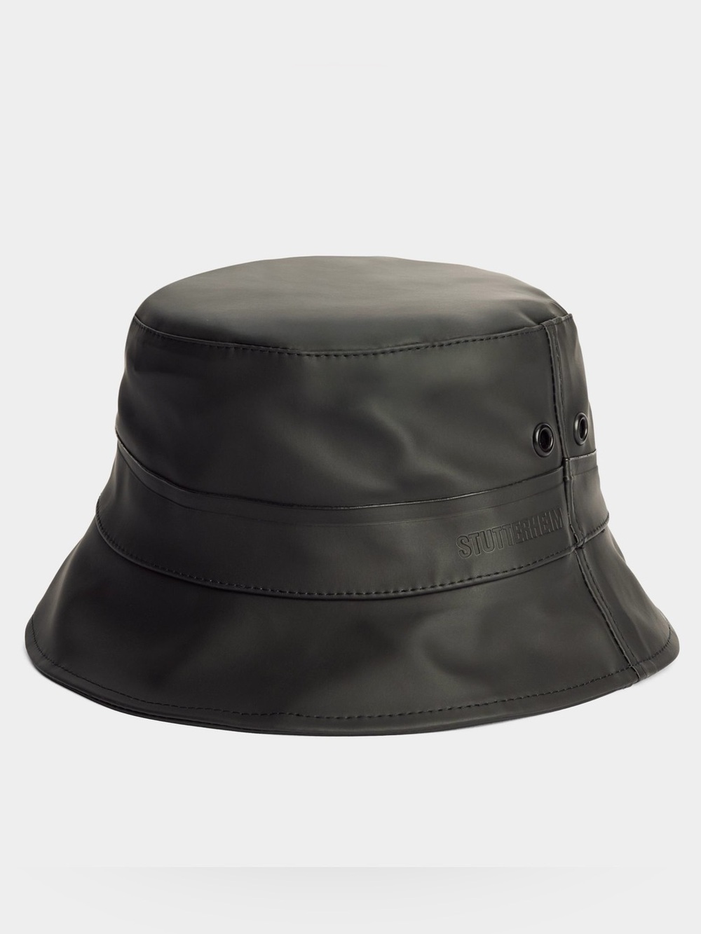 Stutterheim Beckholmen Bucket Hat Rain Waterproof Cap Black